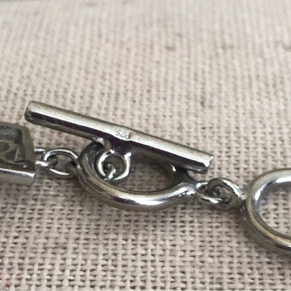 925 Sterling Silver Chinese Bracelet - Picture 3 of 4